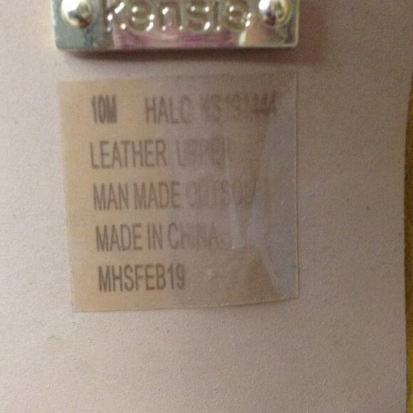 Kensie "Halo" 10M Yellow Leather Slides, 2/2019; Garden Party, Beach Party, Vaca - Picture 4 of 4